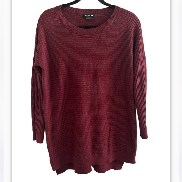 Trouve Ribbed Sweater With Side Zippers - Picture 4 of 9